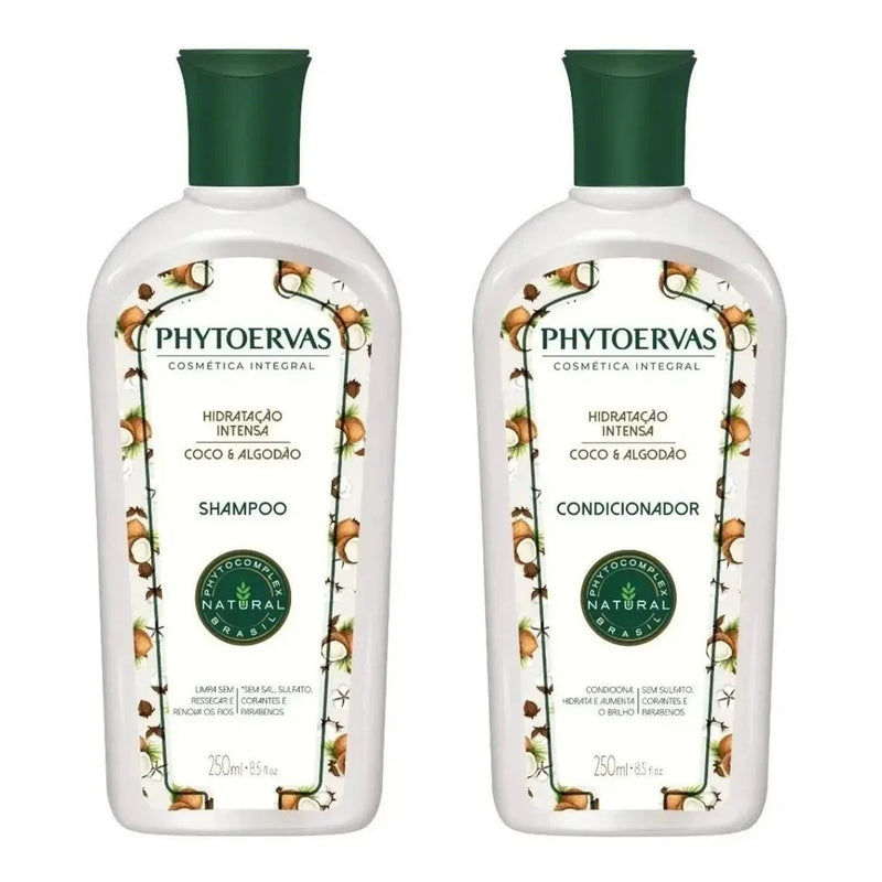 Phytoervas Shampoo + Condicionador Coco E Algodão Hidratação