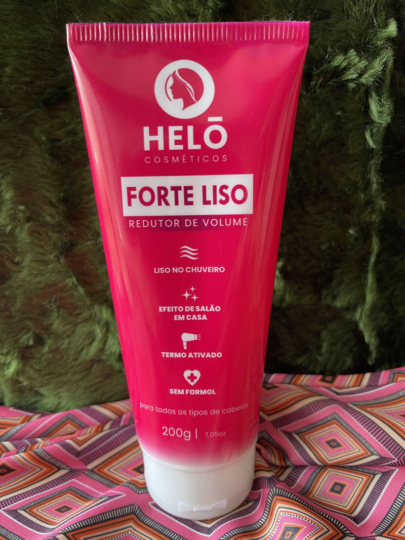 Kit Forte Liso: Shampoo Anti-Residuo + Redutor de Volume + Finalizador Profissional e Necessaire Exclusiva