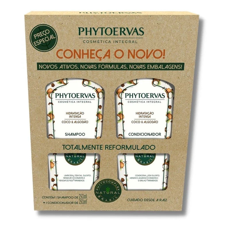 Phytoervas Shampoo + Condicionador Coco E Algodão Hidratação