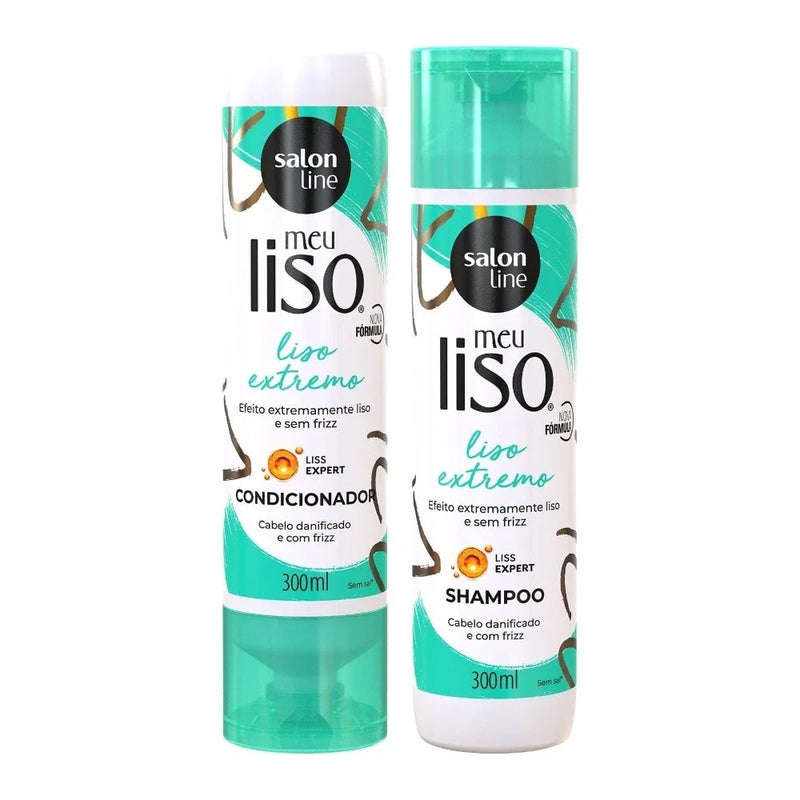 Kit Shampoo e Condicionador Meu Liso Extremo