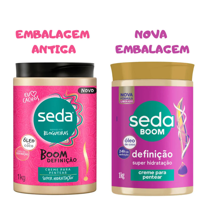 Creme Para Pentear Seda Boom Definição