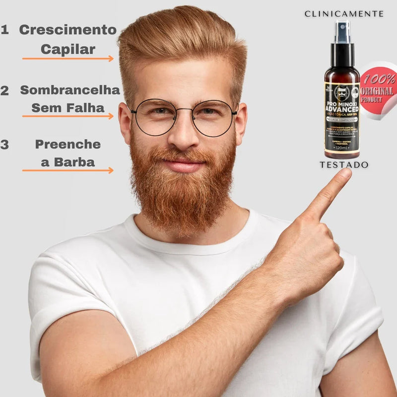 Serum de Crescimento Barba Cabelo e Sobrancelha