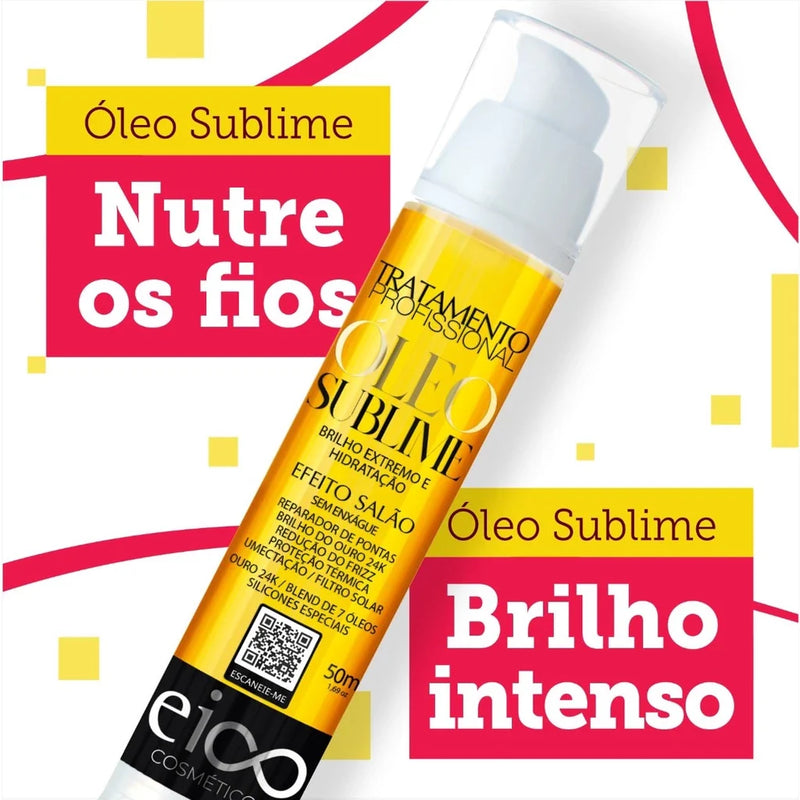 Eico Óleo Reparador Reconstrutor Sublime Brilho Maciez Nutrição Extrema