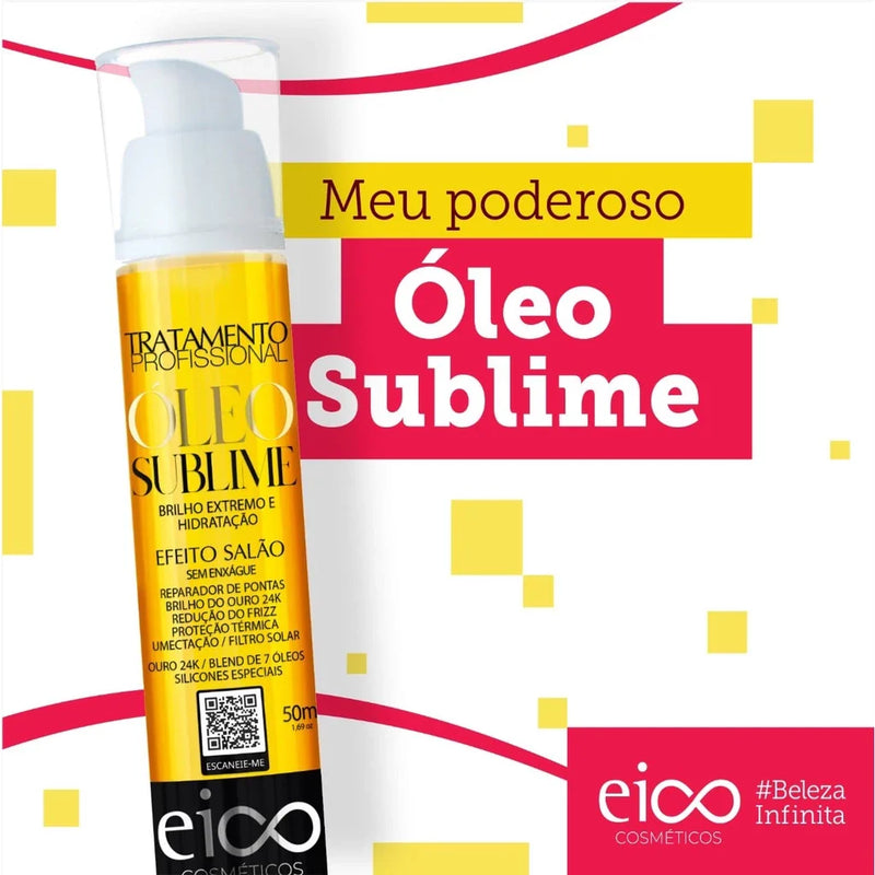 Eico Óleo Reparador Reconstrutor Sublime Brilho Maciez Nutrição Extrema