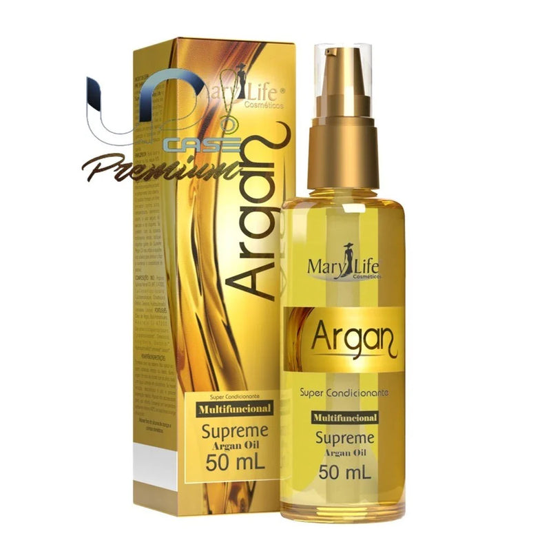 Kit 3x Óleo Supreme Argan + Óleo Btox + Óleo de Coco Mary Life